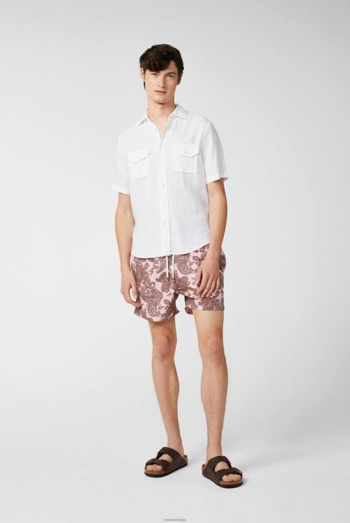 Heren Van Laack superzacht linnen overhemd met korte mouwen in een boxy fit wit kleding XLN6N492