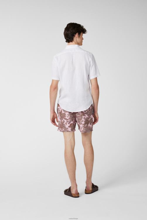 Heren Van Laack superzacht linnen overhemd met korte mouwen in een boxy fit wit kleding XLN6N492