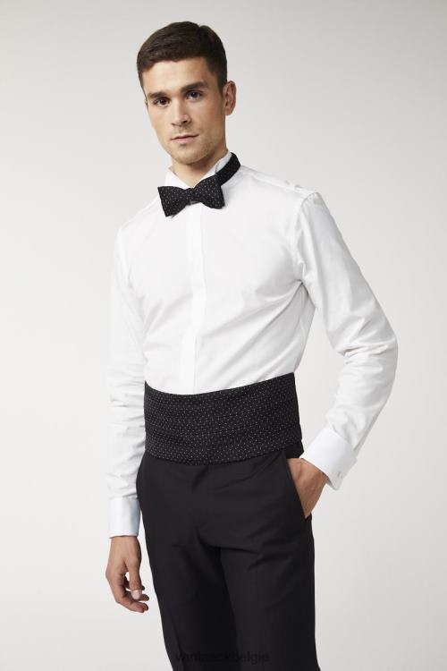 Heren Van Laack wit poplin avondhemd met vleugelkraag kleding XLN6N384