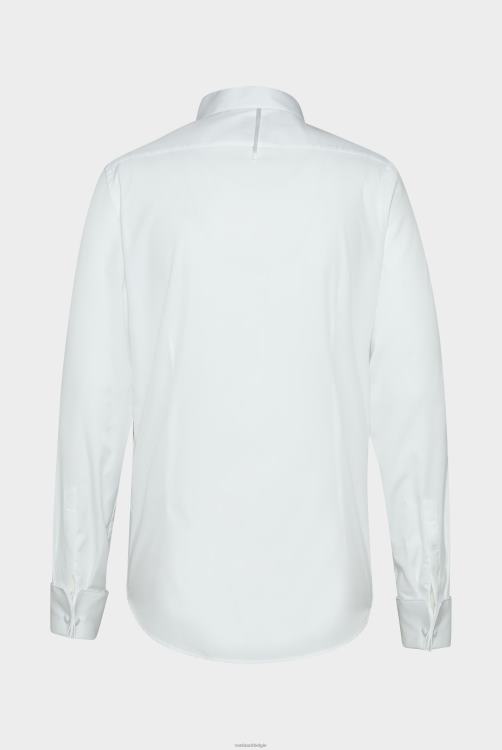 Heren Van Laack wit poplin avondhemd met vleugelkraag kleding XLN6N596