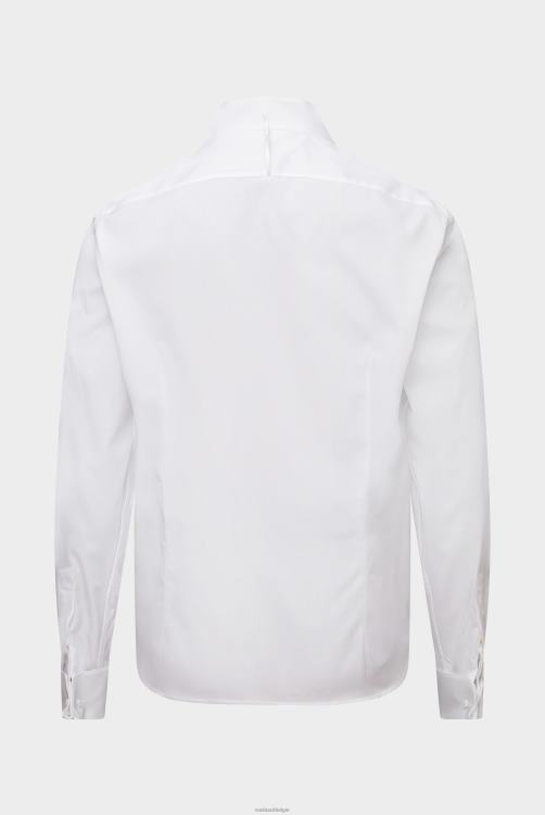 Heren Van Laack wit poplin avondhemd met vleugelkraag kleding XLN6N599