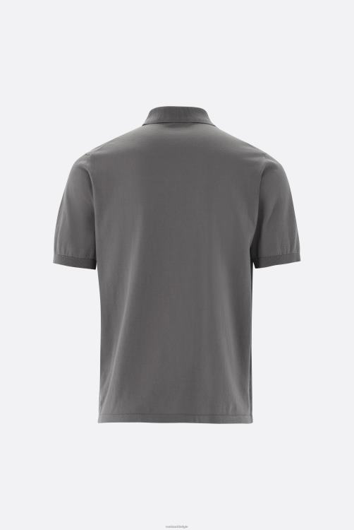 Heren Van Laack gebreide polo van luchtkatoen kleding XLN6N685