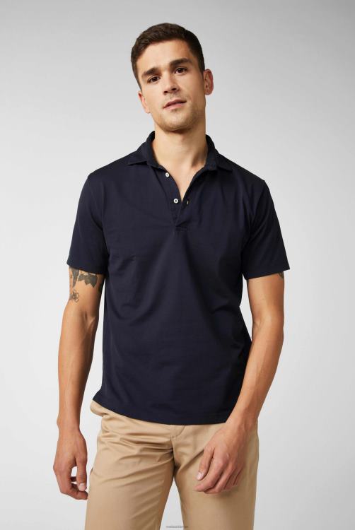 Heren Van Laack jersey poloshirt urban look navy kleding XLN6N692
