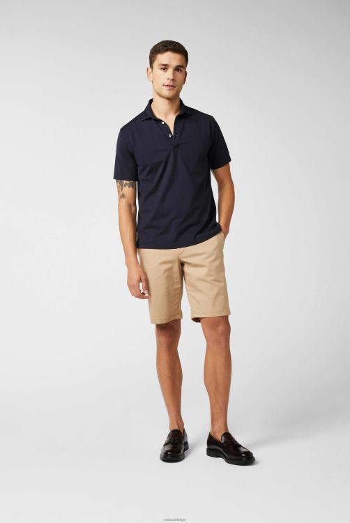 Heren Van Laack jersey poloshirt urban look navy kleding XLN6N692