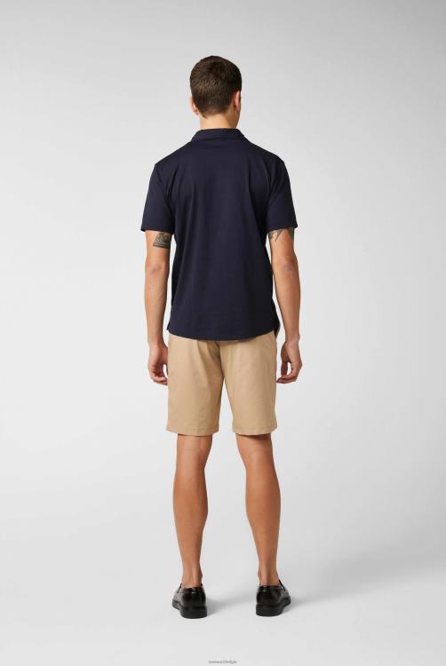 Heren Van Laack jersey poloshirt urban look navy kleding XLN6N692