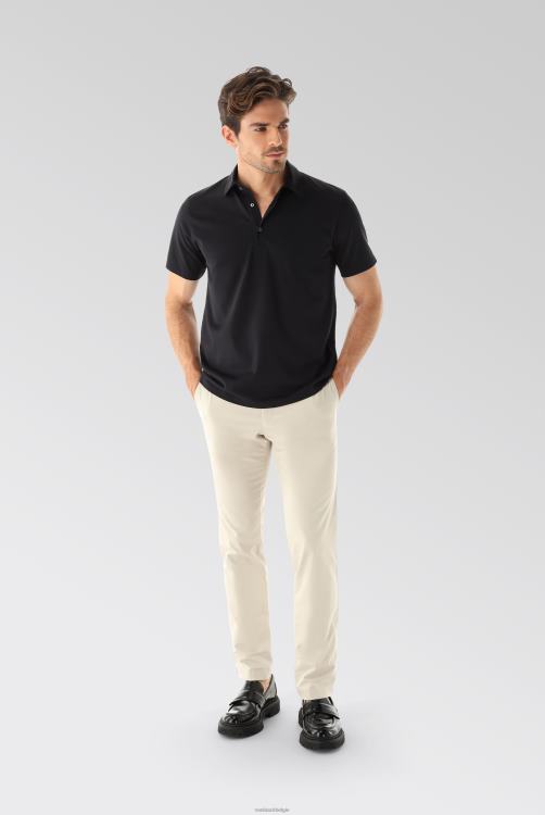 Heren Van Laack jersey poloshirt urban look zwart kleding XLN6N690