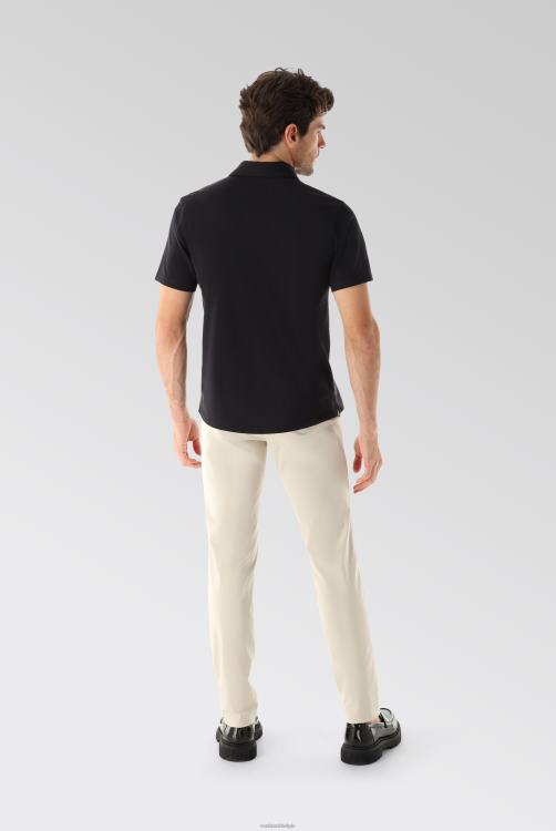 Heren Van Laack jersey poloshirt urban look zwart kleding XLN6N690