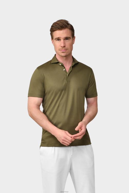 Heren Van Laack katoenen jersey poloshirt groen kleding XLN6N698