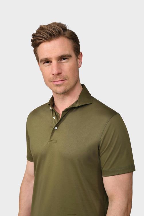 Heren Van Laack katoenen jersey poloshirt groen kleding XLN6N698