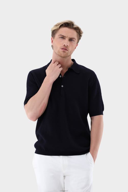 Heren Van Laack poloshirt met meshstructuur van luchtkatoen kleding XLN6N687