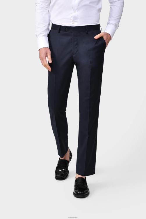 Heren Van Laack broek gemaakt van merinowol blauw kleding XLN6N742