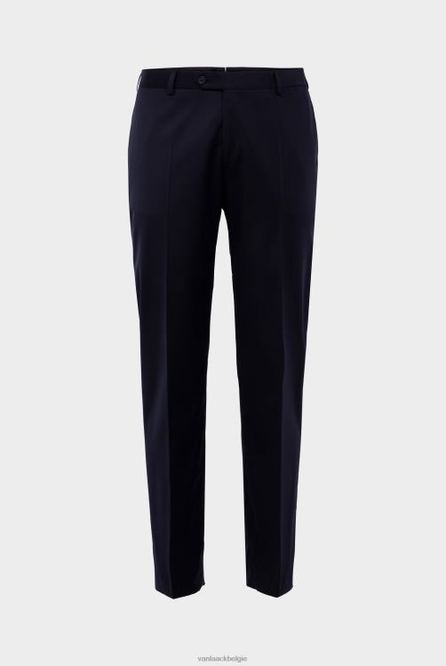 Heren Van Laack broek gemaakt van merinowol blauw kleding XLN6N742