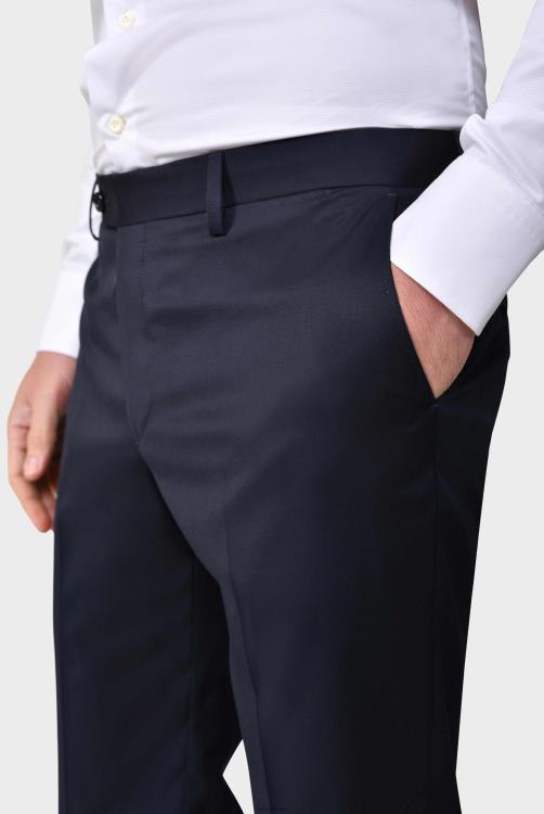 Heren Van Laack broek gemaakt van merinowol blauw kleding XLN6N742