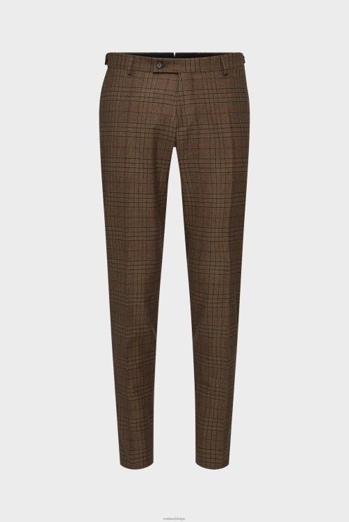 Heren Van Laack geruite broek slim fit kleding XLN6N750