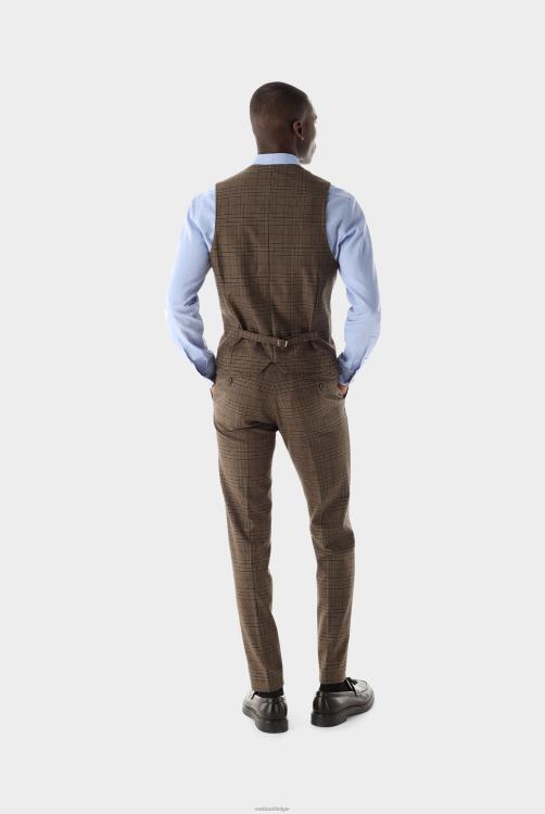 Heren Van Laack geruite broek slim fit kleding XLN6N750