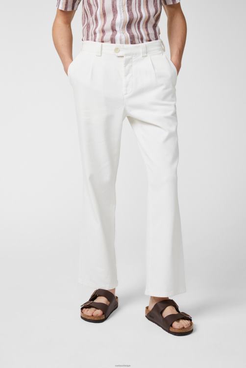 Heren Van Laack katoenmix chino broek ivoor kleding XLN6N736