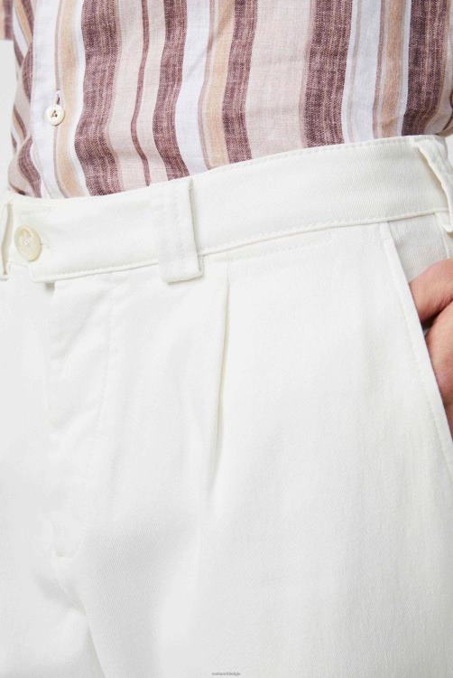 Heren Van Laack katoenmix chino broek ivoor kleding XLN6N736