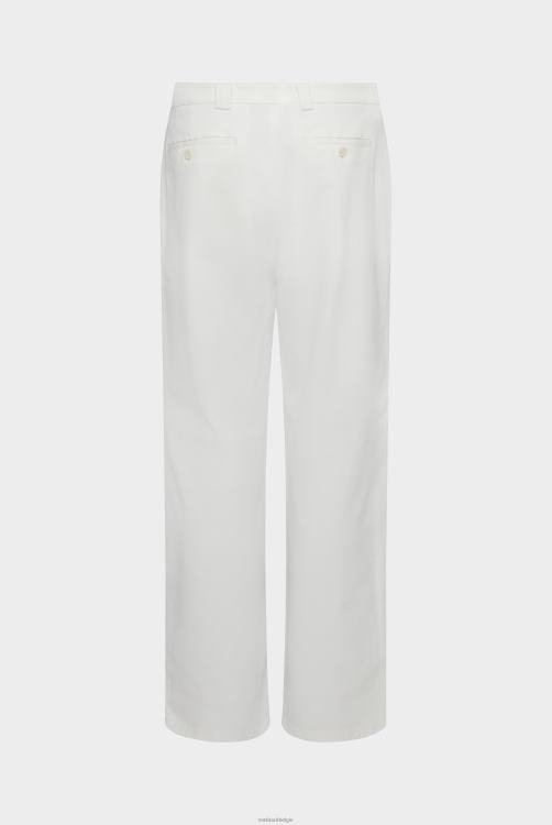 Heren Van Laack katoenmix chino broek ivoor kleding XLN6N736