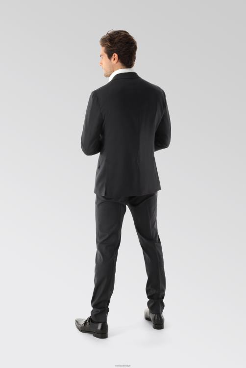 Heren Van Laack wollen broek slim fit zwart kleding XLN6N744