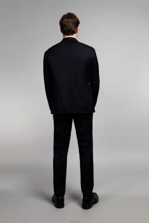 Heren Van Laack wollen broek slim fit zwart kleding XLN6N746