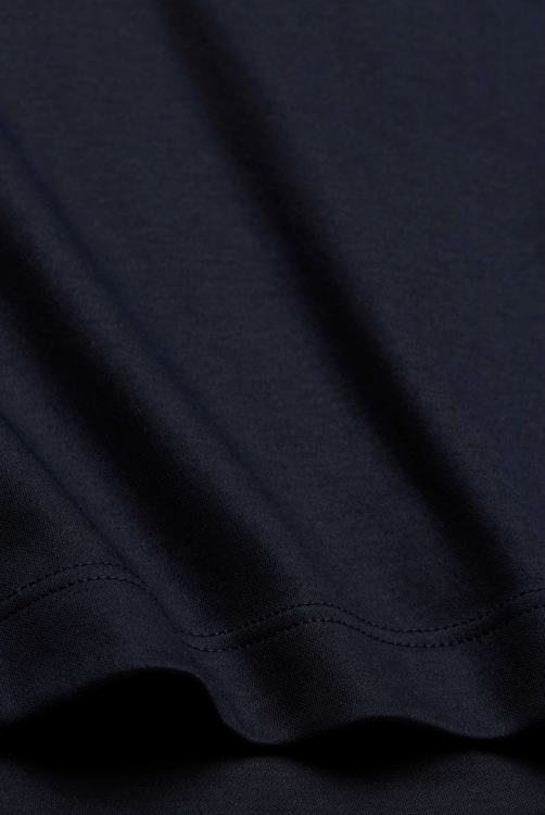 Heren Van Laack Zwitsers katoenen jersey T-shirt met ronde hals, marineblauw kleding XLN6N718