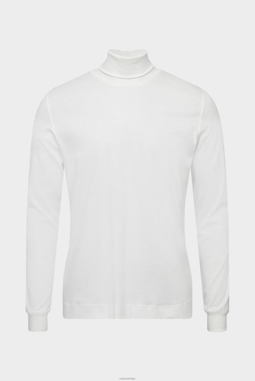 Heren Van Laack Zwitsers katoenen jersey coltrui zwart kleding XLN6N720