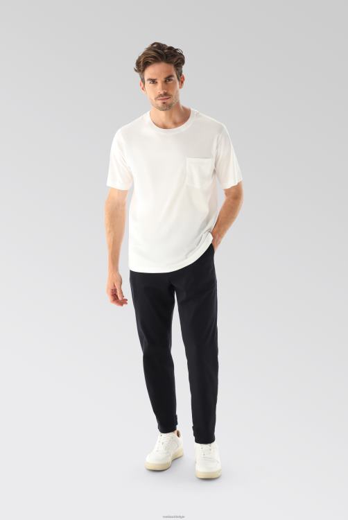 Heren Van Laack oversize jersey t-shirt met borstzak wit kleding XLN6N710