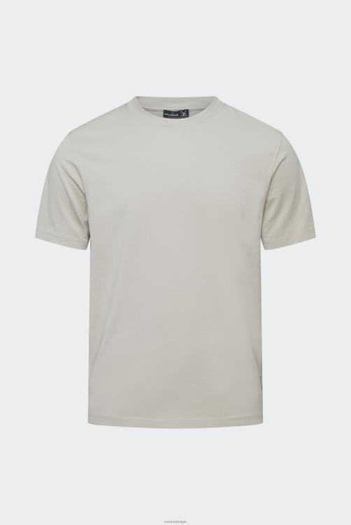 Heren Van Laack relaxed fit jersey t-shirt met ronde hals beige kleding XLN6N716