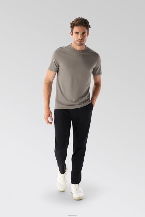 Heren Van Laack relaxed fit jersey t-shirt met ronde hals grijs kleding XLN6N708