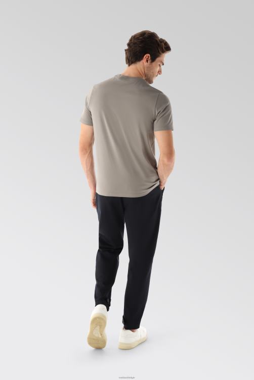 Heren Van Laack relaxed fit jersey t-shirt met ronde hals grijs kleding XLN6N708
