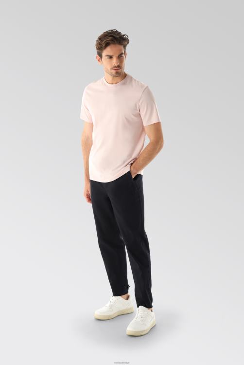 Heren Van Laack relaxed fit jersey t-shirt met ronde hals roze kleding XLN6N713