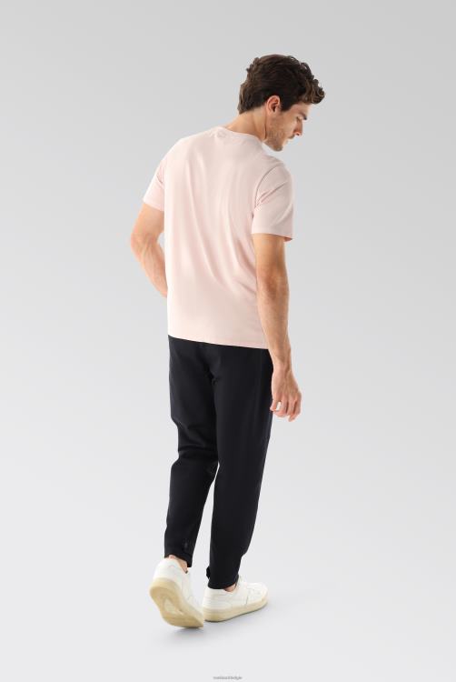 Heren Van Laack relaxed fit jersey t-shirt met ronde hals roze kleding XLN6N713
