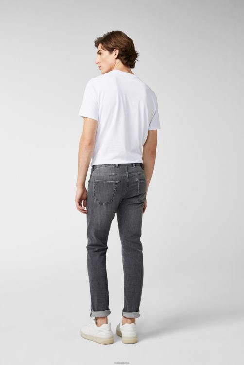 Heren Van Laack relaxed fit jersey t-shirt met ronde hals, wit kleding XLN6N715