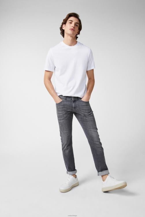 Heren Van Laack relaxed fit jersey t-shirt met ronde hals, wit kleding XLN6N715