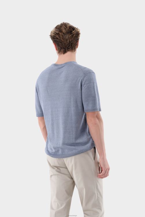 Heren Van Laack gebreid T-shirt van linnen kleding XLN6N653