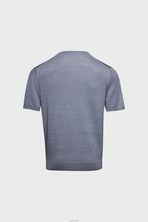 Heren Van Laack gebreid T-shirt van linnen kleding XLN6N653