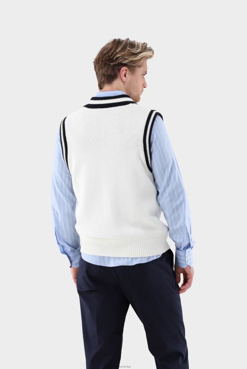 Heren Van Laack retro tennissweatervest van katoen kleding XLN6N648