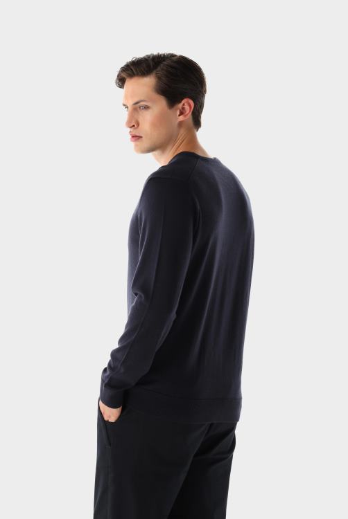 Heren Van Laack v-hals van gemerceriseerde merino kleding XLN6N666