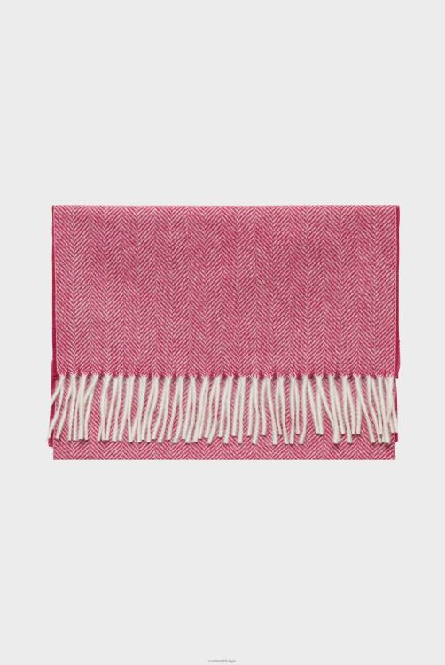 vrouwen Van Laack Kasjmier sjaal met visgraatmotief accessoires XLN6N314