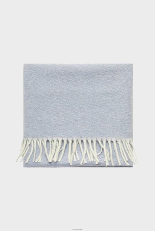 vrouwen Van Laack kasjmier sjaal lichtblauw accessoires XLN6N315