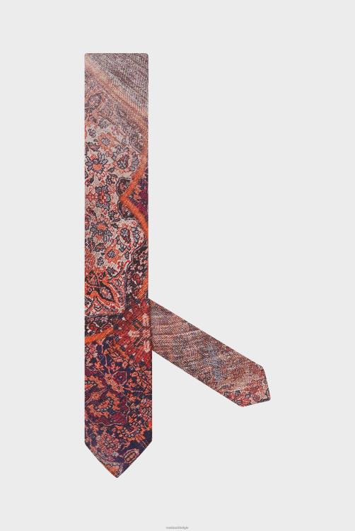 vrouwen Van Laack stropdas van viscosezijdemix met vintage print accessoires XLN6N309