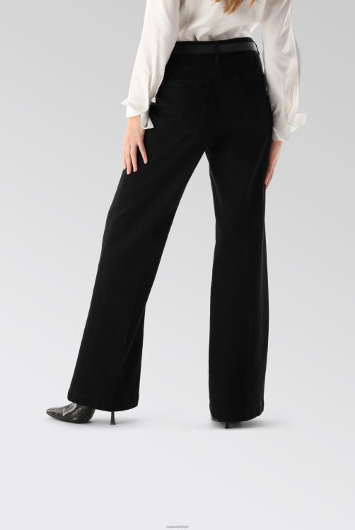 vrouwen Van Laack leren riem met zilveren gesp accessoires XLN6N316