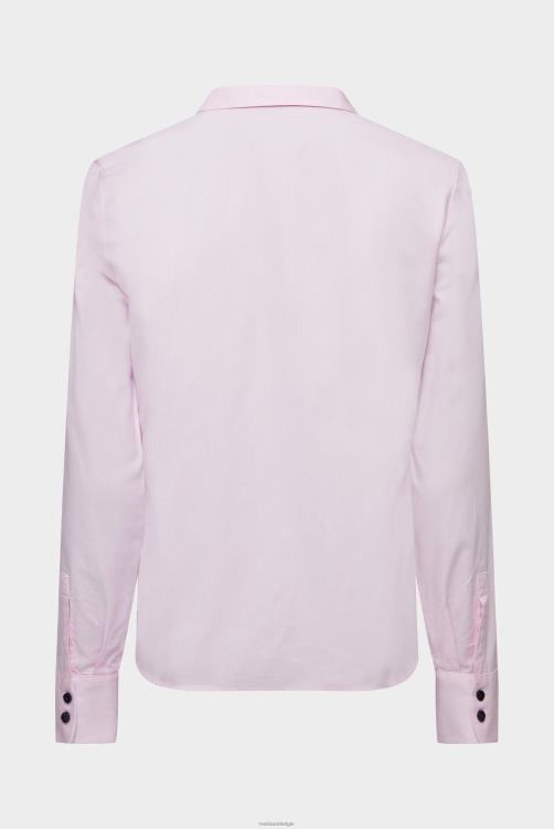 vrouwen Van Laack Oxford overhemdblouse met contrastdetails roze kleding XLN6N41