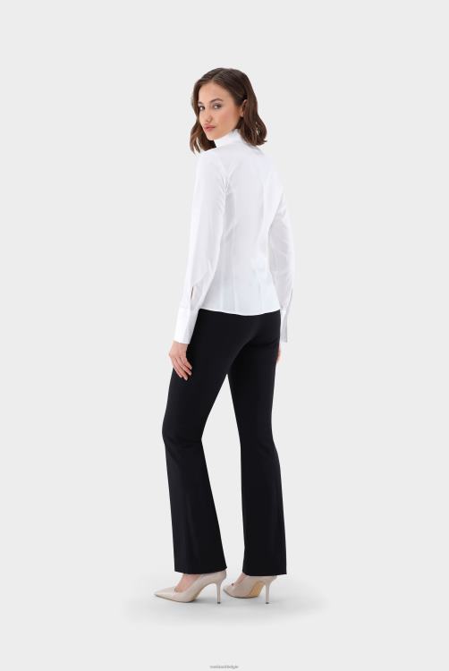 vrouwen Van Laack Poplin blouse met kelkkraag kleding XLN6N4