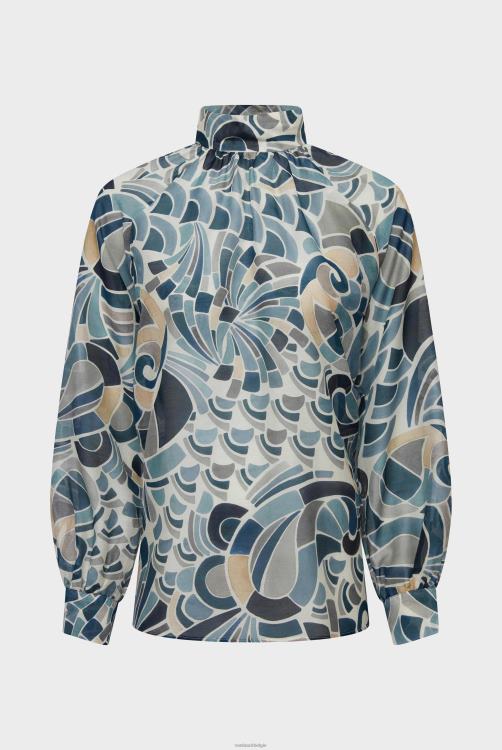 vrouwen Van Laack blouse met sierprint kleding XLN6N131