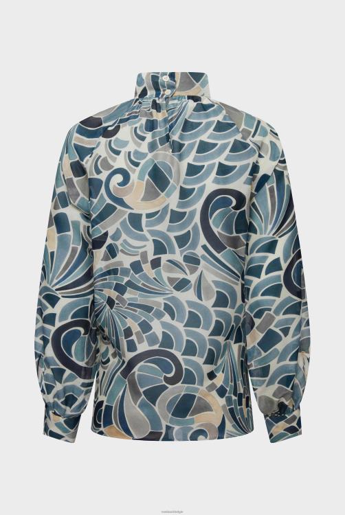 vrouwen Van Laack blouse met sierprint kleding XLN6N131