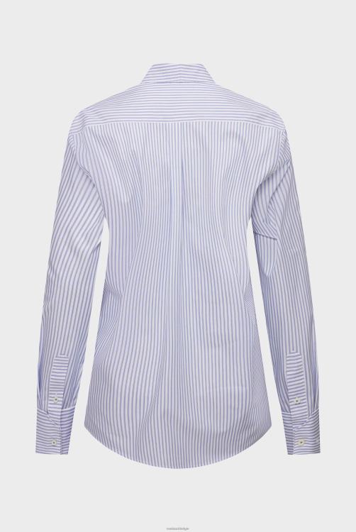 vrouwen Van Laack gestreept overhemd met rugpand kleding XLN6N56