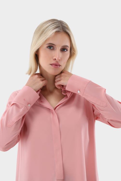 vrouwen Van Laack getailleerd overhemd van zijde met stretch kleding XLN6N124