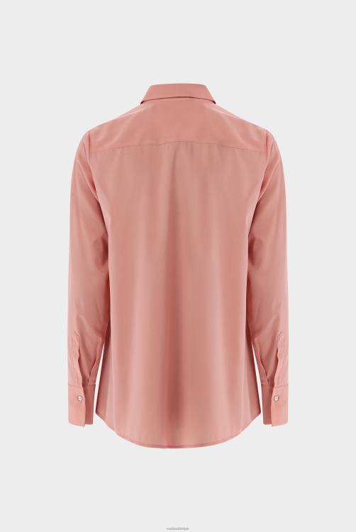 vrouwen Van Laack getailleerd overhemd van zijde met stretch kleding XLN6N124