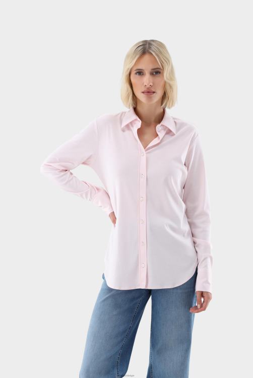 vrouwen Van Laack getailleerde overhemdblouse van Zwitsers katoen kleding XLN6N73